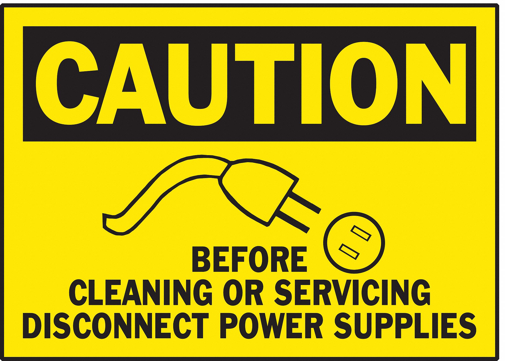 Label: Polyester, Adhesive Sign Mounting, 3 1/2 in x 5 in Nominal Sign Size, 0.01 in Thick, 5 PK