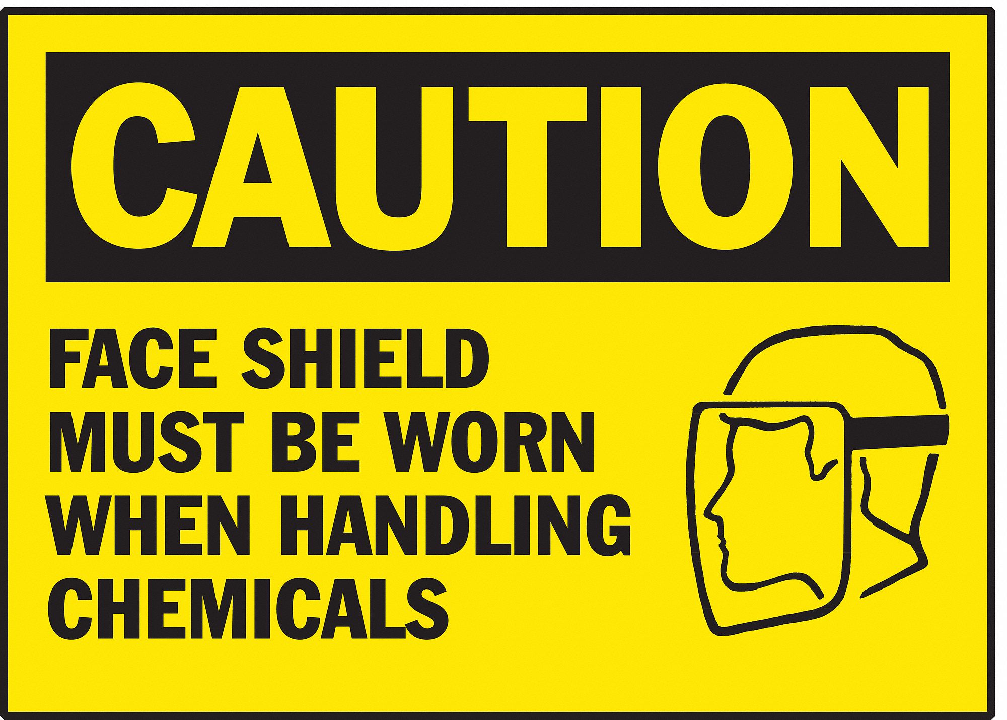 Label: Polyester, Adhesive Sign Mounting, 3 1/2 in x 5 in Nominal Sign Size, 0.01 in Thick, 5 PK