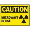 Caution: Microwave In Use Signs