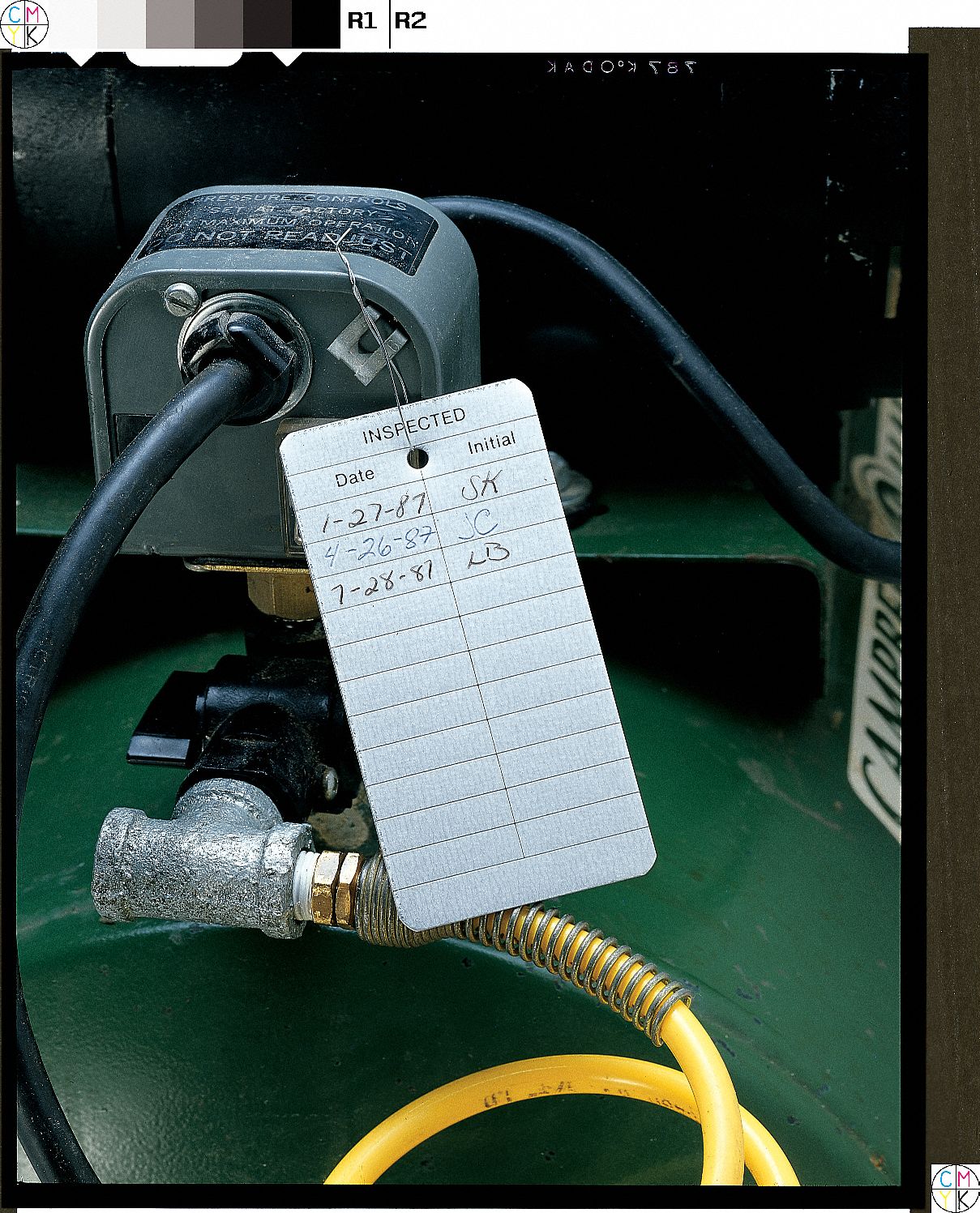 SEE ALL INDUSTRIES Inspection Record Tag, Inspected, 2 in Height, 4 in