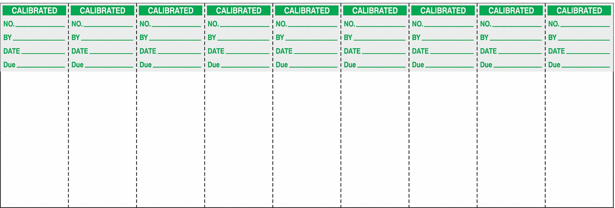 3XEU8 - Calibration Label 1 in H 3 in W PK90