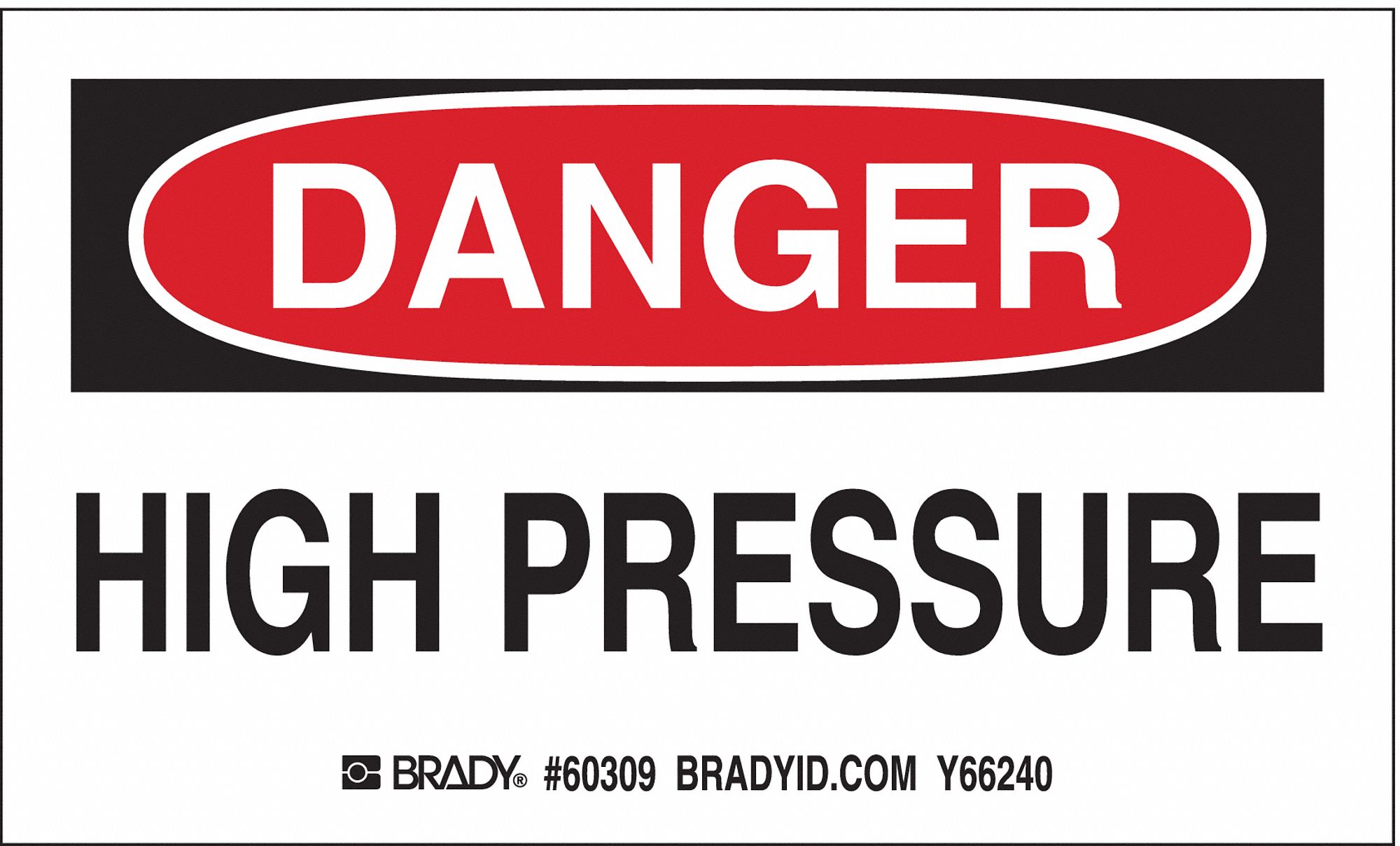 Gas Cylinder Label, 3in x 5in, Paper, PK10