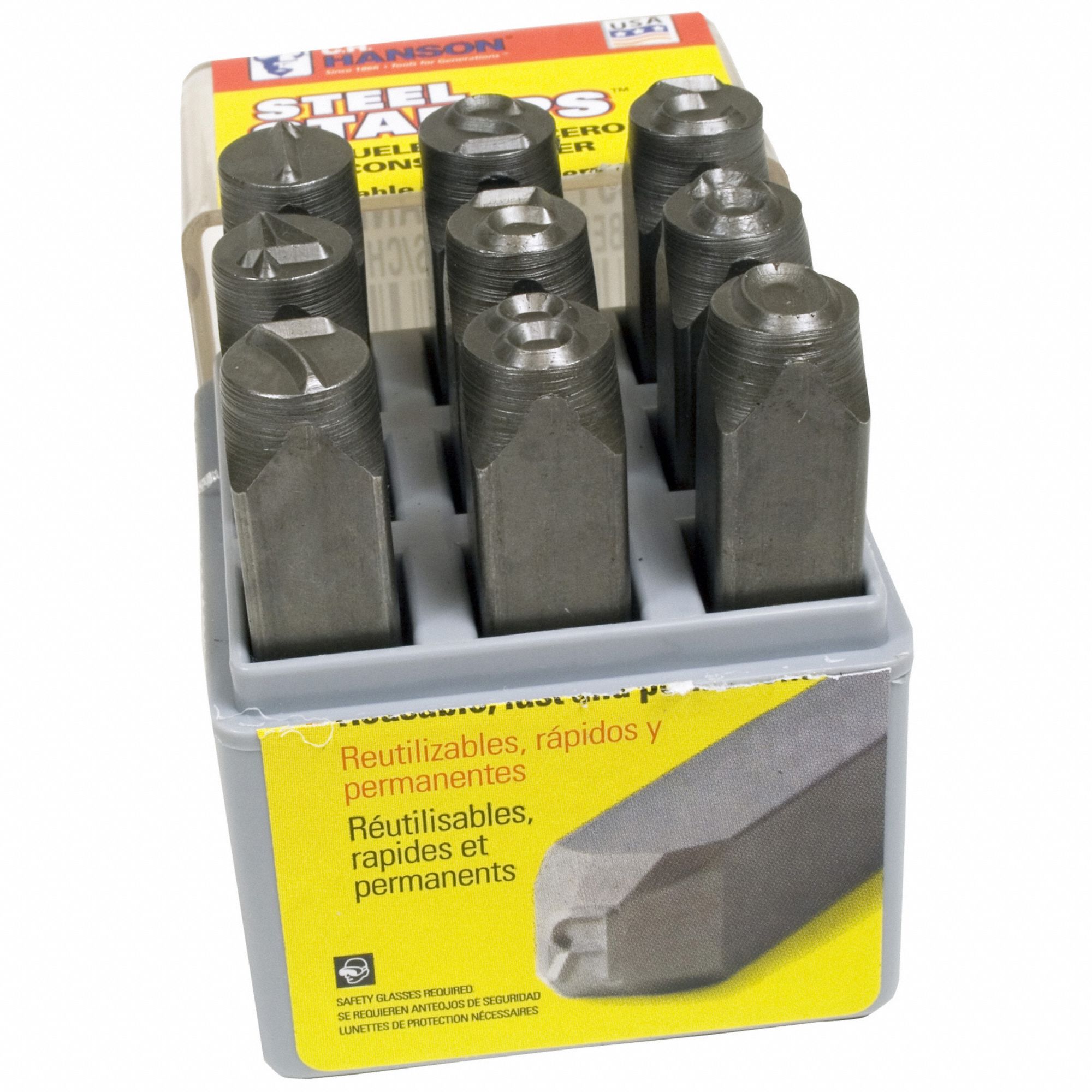 C.H. HANSON 20541 Number Set,1/8 In. H,Steel 3XFH2