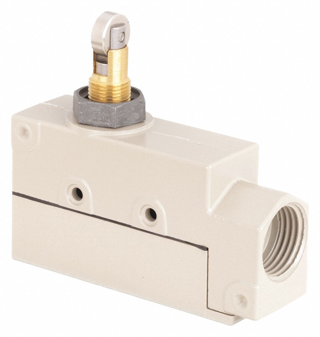 PLUNGER LIMIT SWITCH, ROLLER PLUNGER, METALLIC, MOMENTARY, ZE