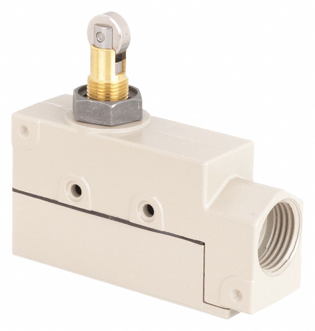 ROLLER PLUNGER LIMIT SWITCH, ROLLER PLUNGER, METALLIC, MOMENTARY, ZE