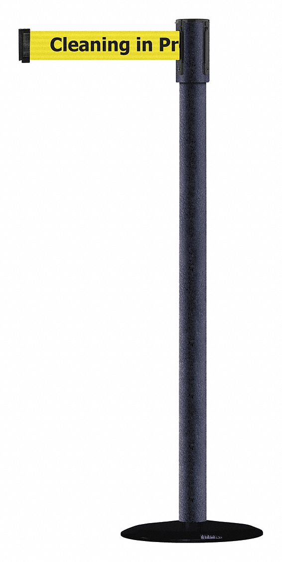 Barrier Post with Belt, Texture Black