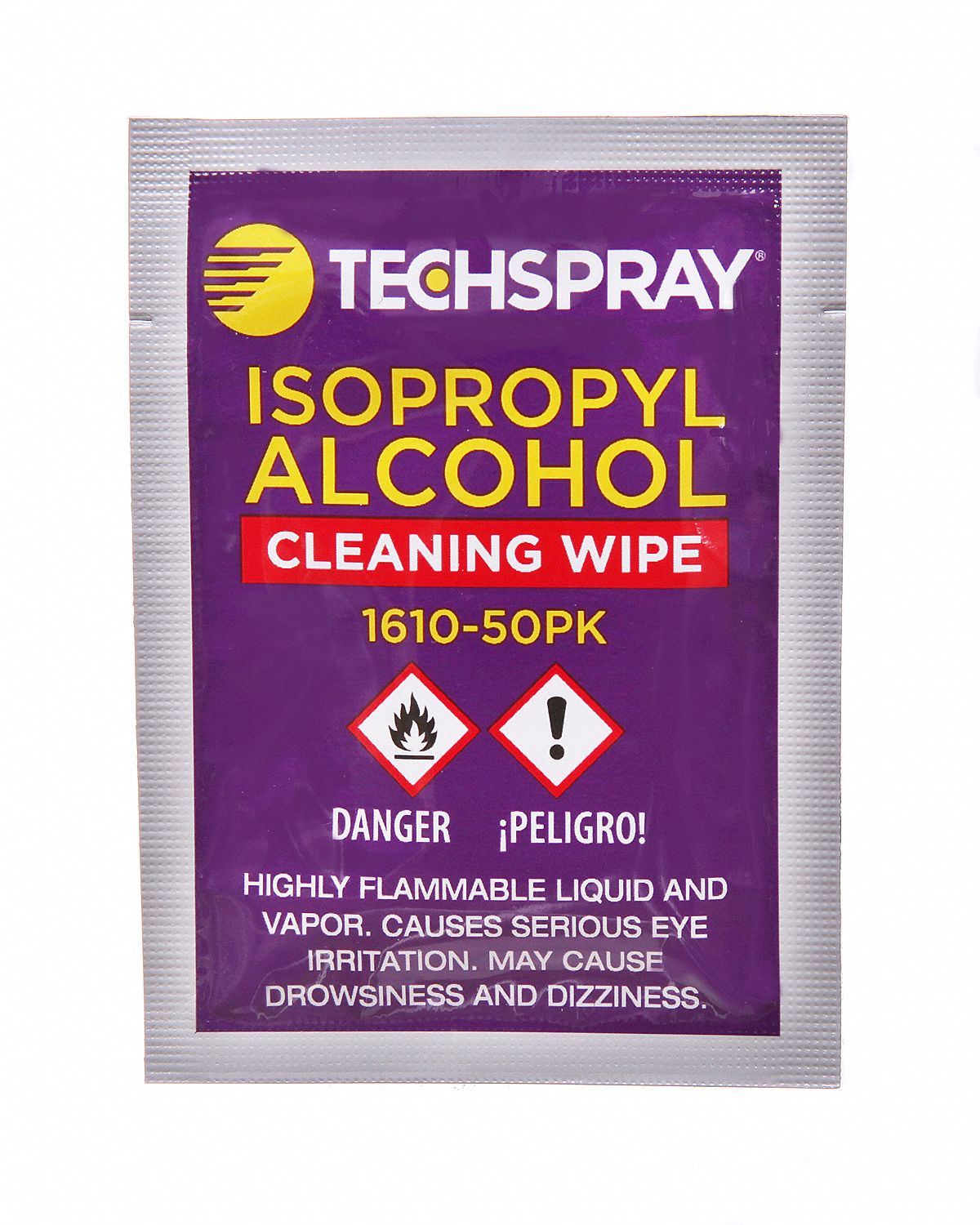 TECHSPRAY, Packet, 50 ct Container Size, General Purpose Cleaner Wipes -  3XJV6