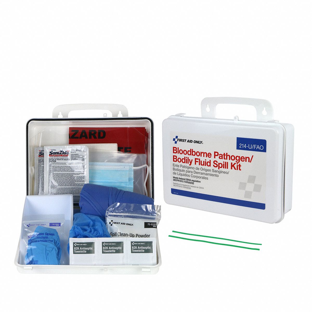 First Aid Only Biohazard Spill Kit: 21 G Volume Absorbed Per Kit 