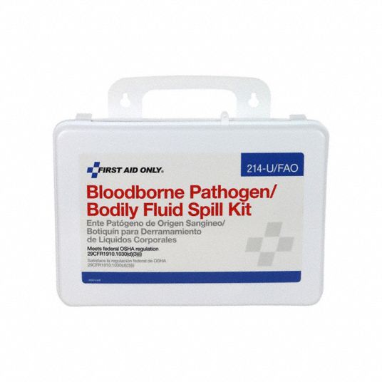 FIRST AID ONLY, 21 g Volume Absorbed Per Kit, Carrying Case, Biohazard