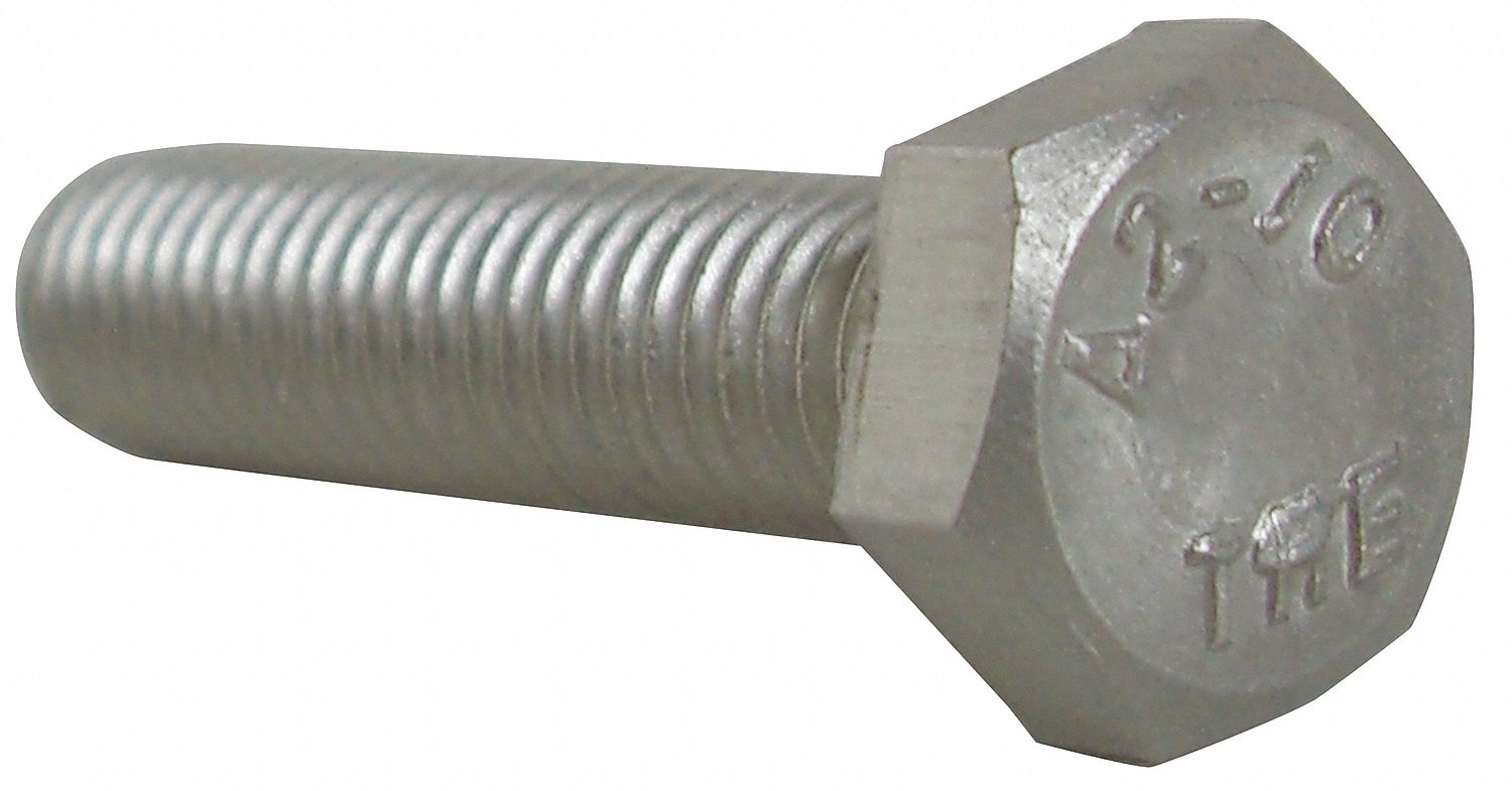 CLAVOS NACIONALES Tornillo Cabeza Hexagonal M8x1.25mm Longitud de 20mm, Acabado Sin Acabado