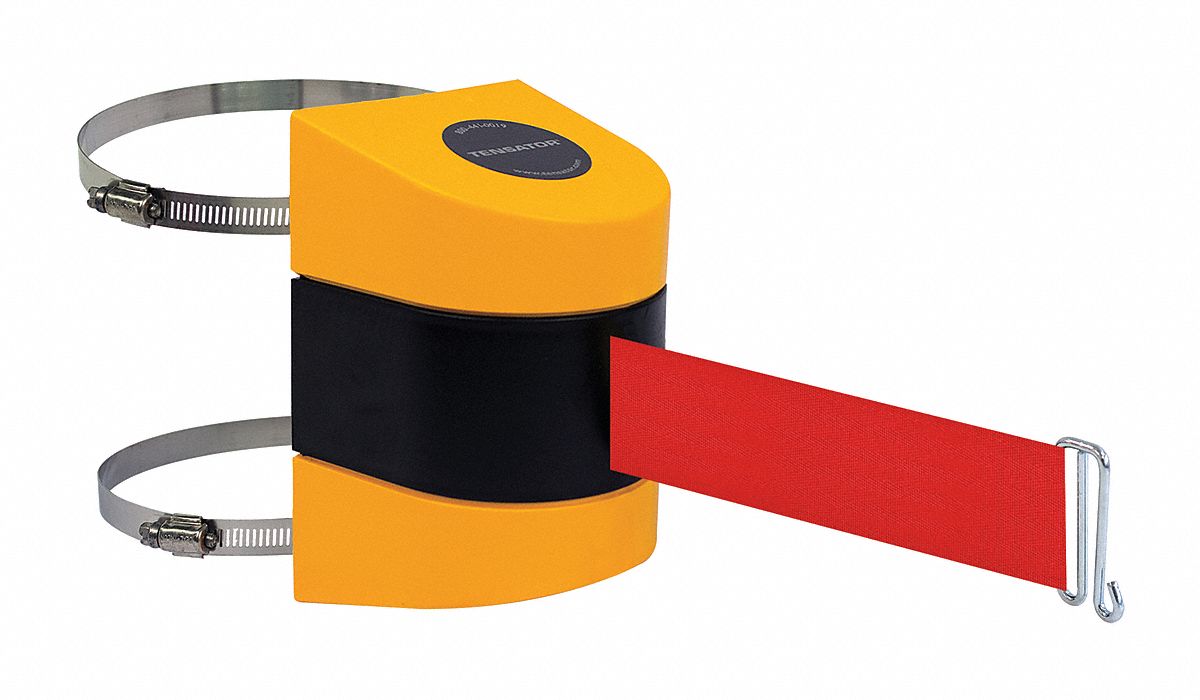 Belt Barrier,  Yellow, Belt Color Red
