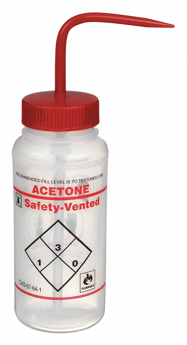 Wash Bottle, 500 mL, 53 mm Dia, PK3