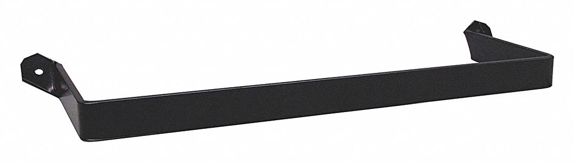 WHEEL CHOCK BRACKET, BLACK, 5.82 IN W X 20 7/8 IN L, CARBON STEEL, FOR USE WITH WC1267