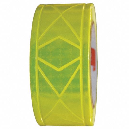ORALITE Lime Green Reflective Clothing Tape, Width 2 in, Length 25 ft 3XPG41452054025FT