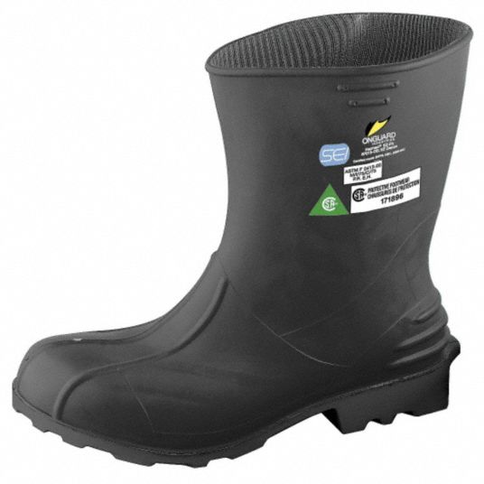 ONGUARD MidCalf Boots, Men's, 13 to 15, MidCalf, Steel Toe Type, 1 PR