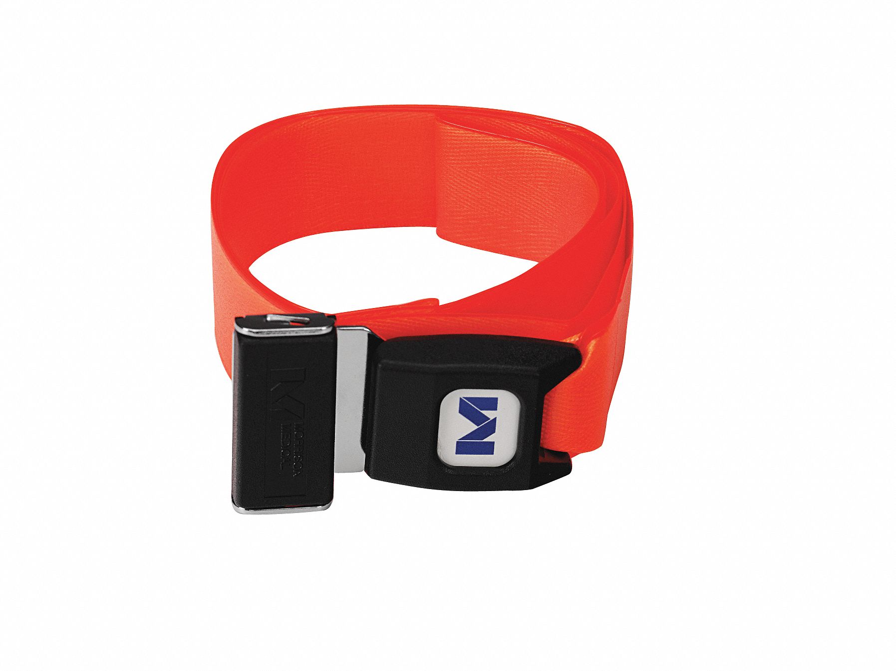 Stretcher Strap: Orange, 5 ft Lg, 3 in Wd