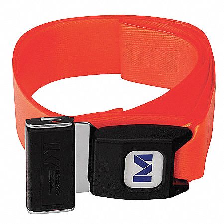Stretcher Strap,  Orange,  7 ft Length,  3 in Width,  2 in Height