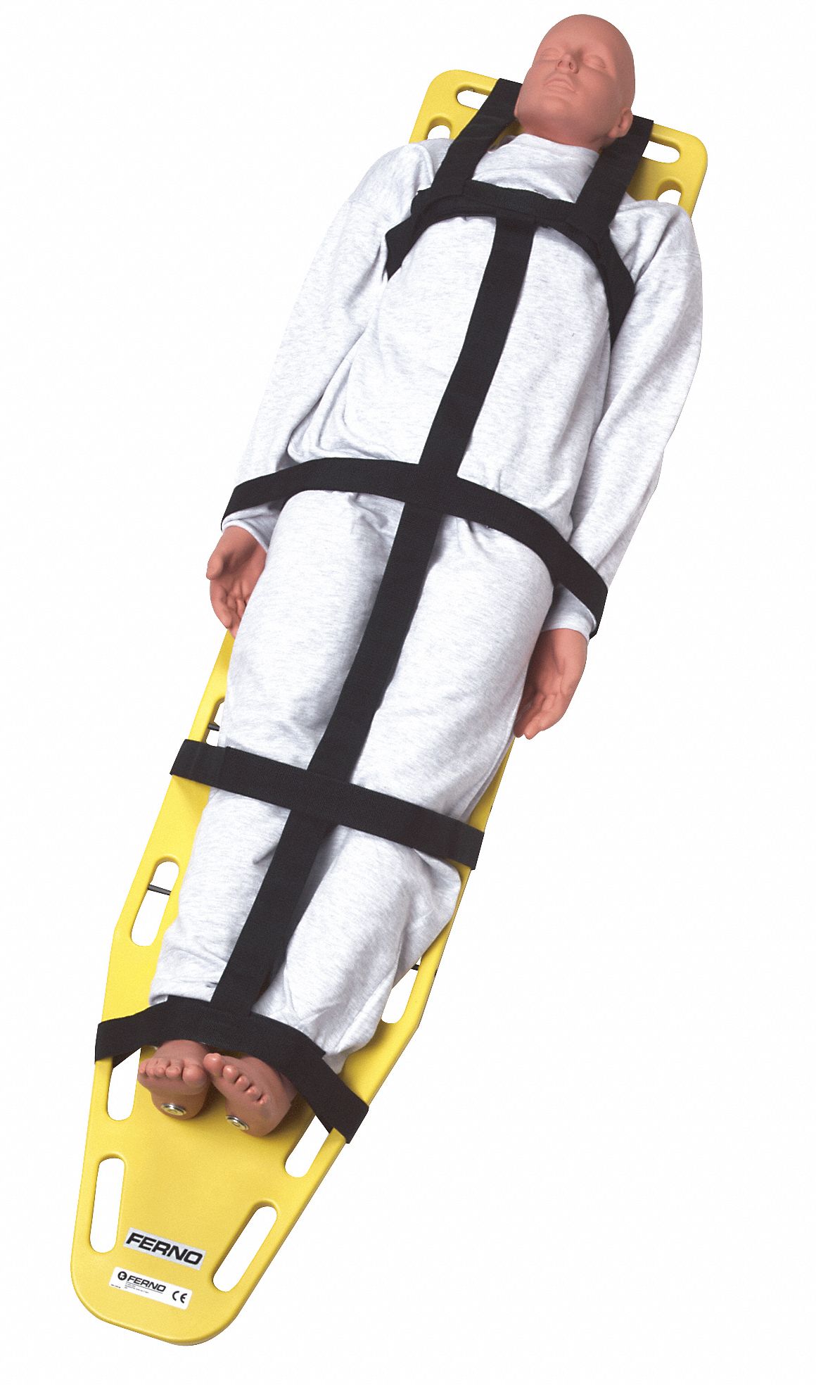 Stretcher Strap System,  Black,  6 ft Length,  22 in Width,  2 in Height