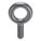 MACHINERY EYE BOLT, WITHOUT SHOULDER, STEEL, PLAIN, ¾