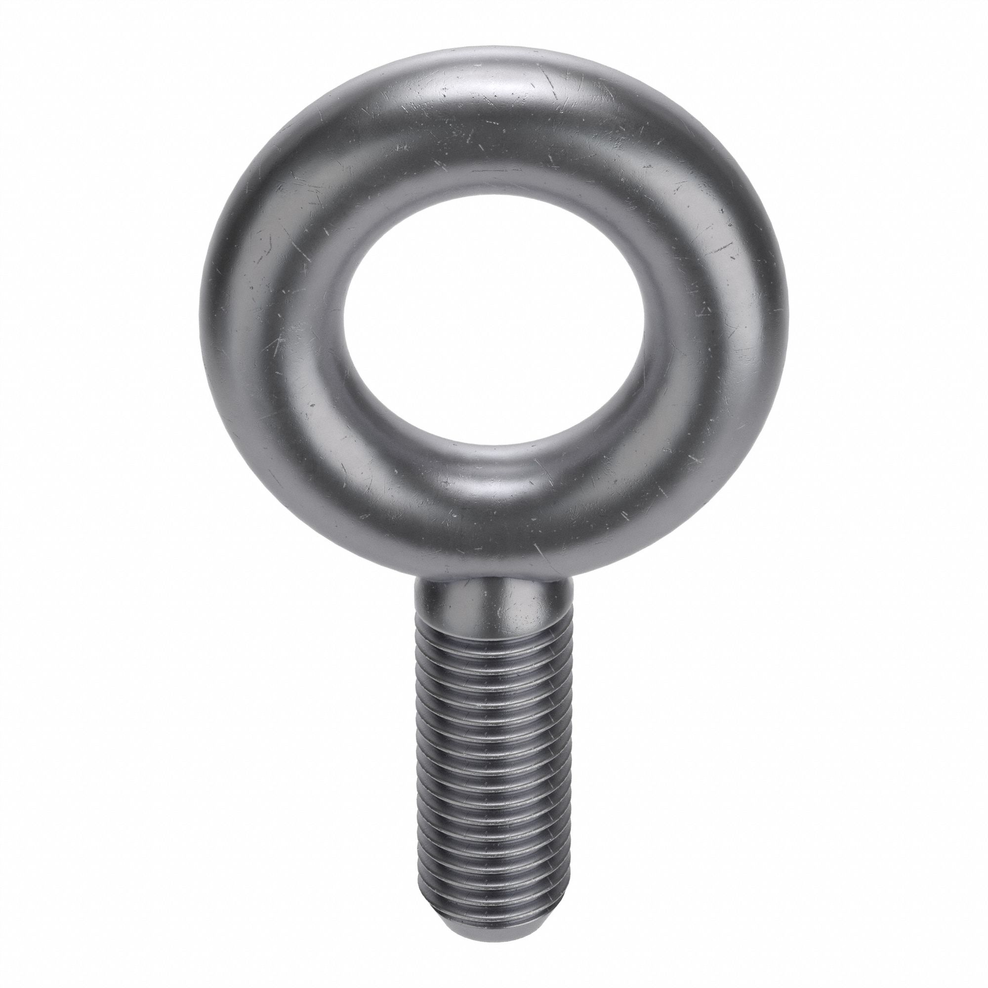 Machinery Eye Bolt: Without Shoulder, Steel, Plain, 1"-8 Thread Size, 2 1/2 in Thread Lg