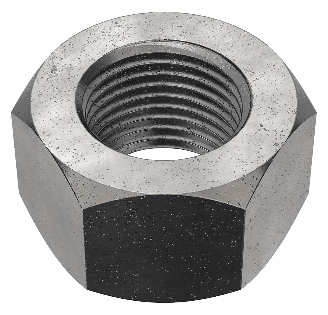 Hex Nut: Std Hex, 5/8"-18 Thread, 15/16 in Hex Wd, 35/64 in Hex Ht, Steel, Grade 8, Plain, 25 PK
