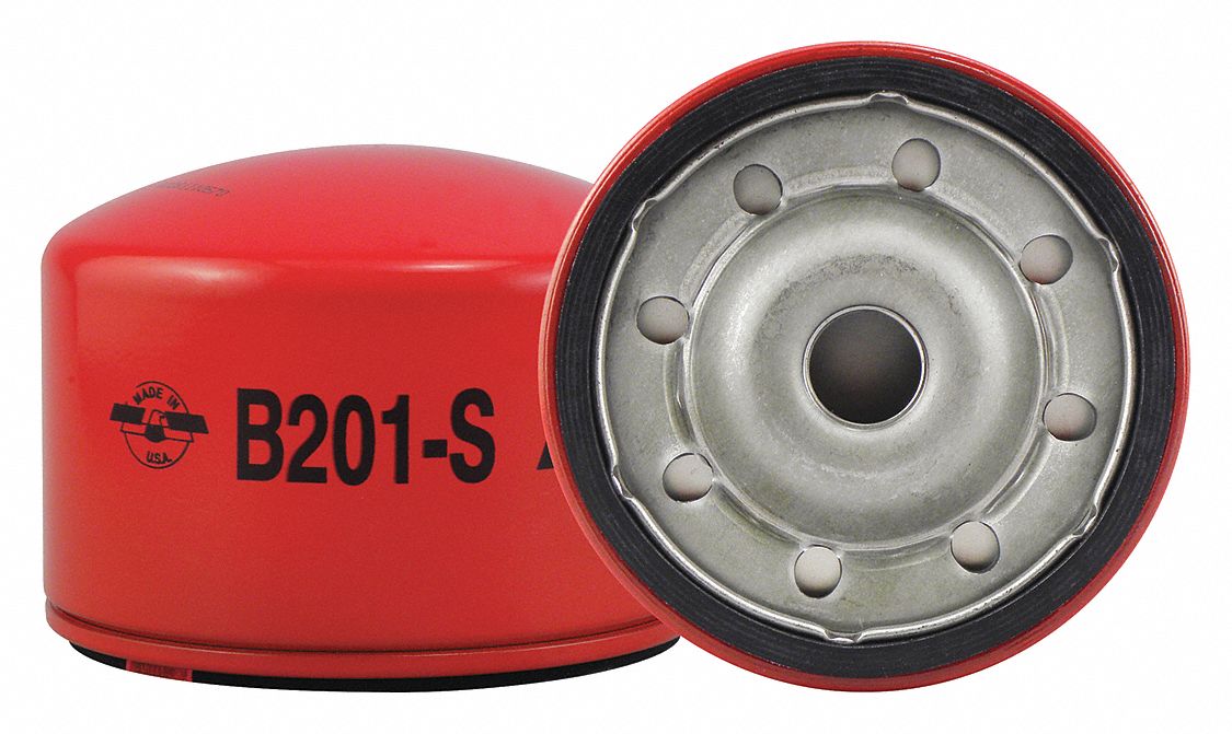 Oil Filter: B201-S, M20-1.50 Thread Size, 3 3/16 in Overall Ht, 4 1/4 in Outside Dia