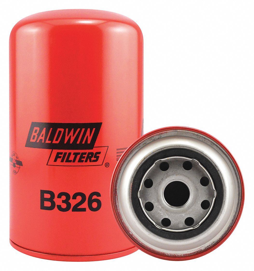 BALDWIN FILTERS, 7/8" Thread Size Automotive Filters, 7 3/8 in Lg