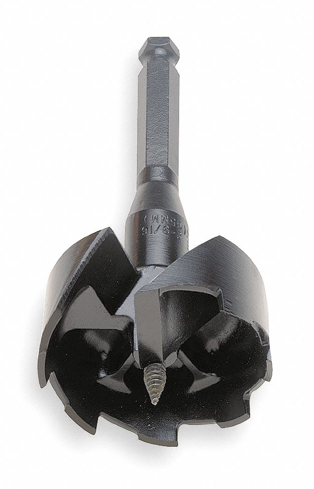 FORET AUTO-ALIMENTÉ, FORET 2⅛ PO, HEXAGONAL, TIGE 7/16 PO DIA, 5 PO LONG