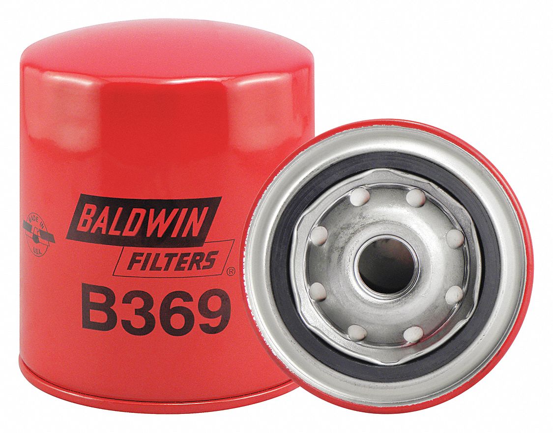 Automotive Air Filter: Spin-On, Engine, Round, Spin-On, 4 3/8 in Overall Ht, B369