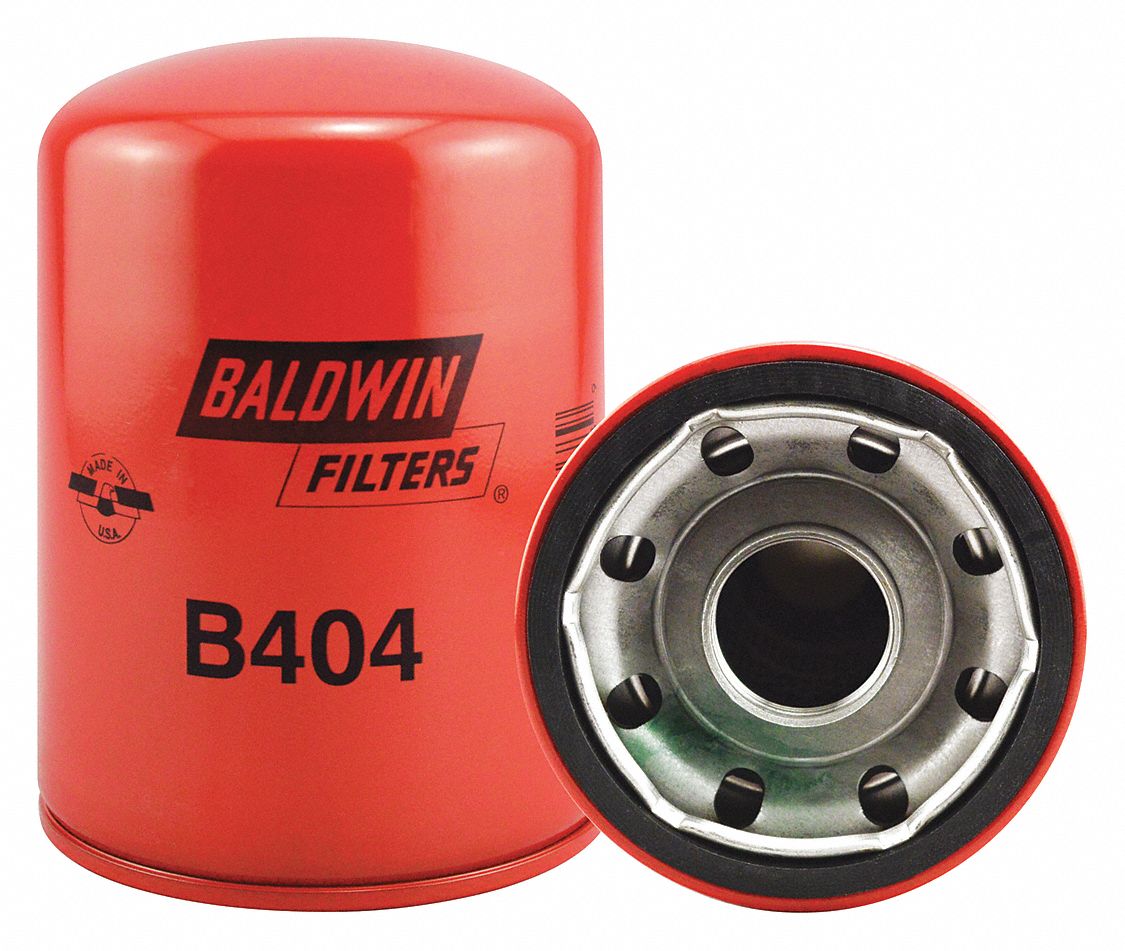 BALDWIN FILTERS SpinOn Oil Filter, Length 6 1/4 in, Outside Dia. 4