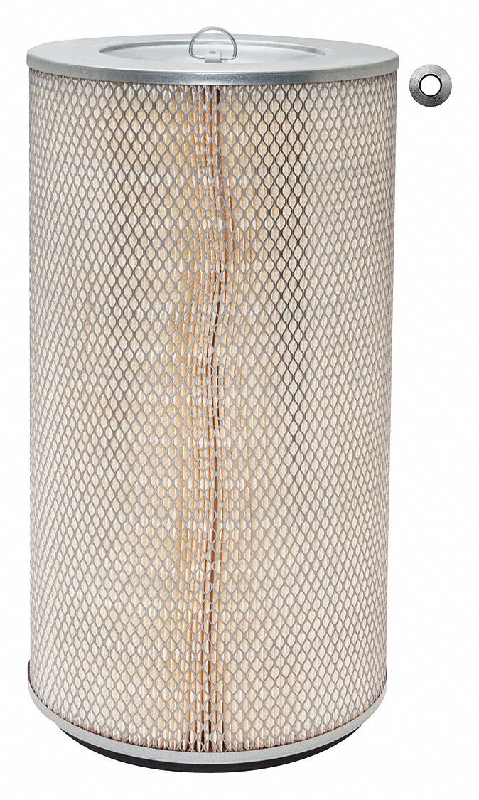 Automotive Air Filter: Round-Oval, Engine, Round, Axial Seal, 5/8 in Inside Dia