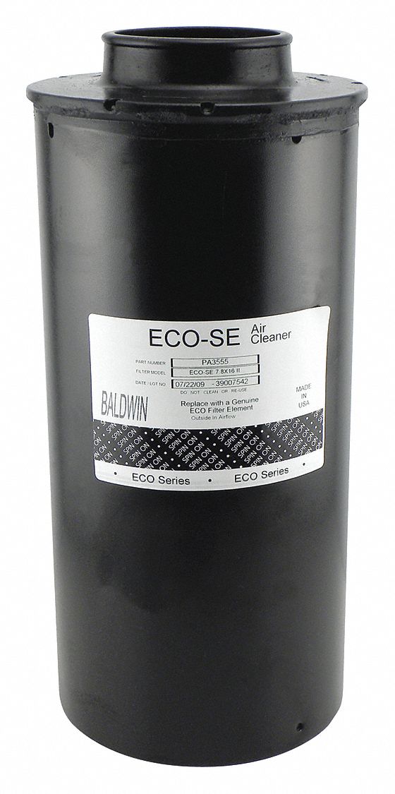 Automotive Air Filter: Engine, Round, 8 1/8 in Outside Dia - Bottom, Cellulose/Paper