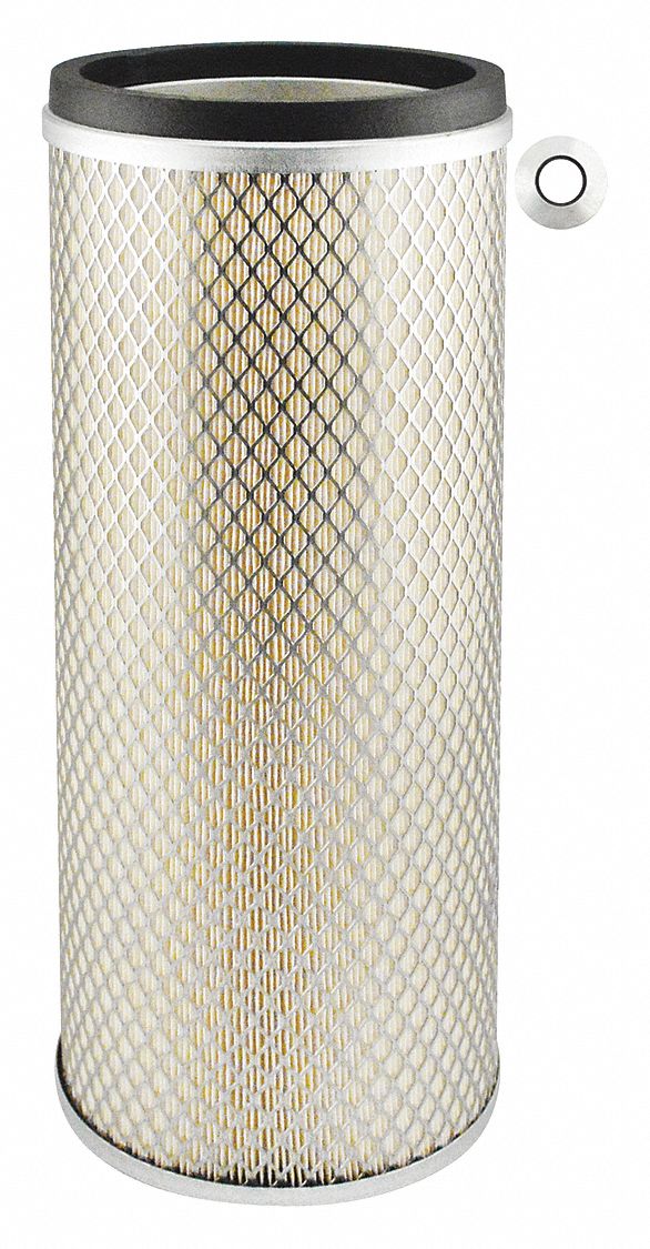 Automotive Air Filter: Round-Oval, Engine, Round, Axial Seal, 21/32 in Inside Dia