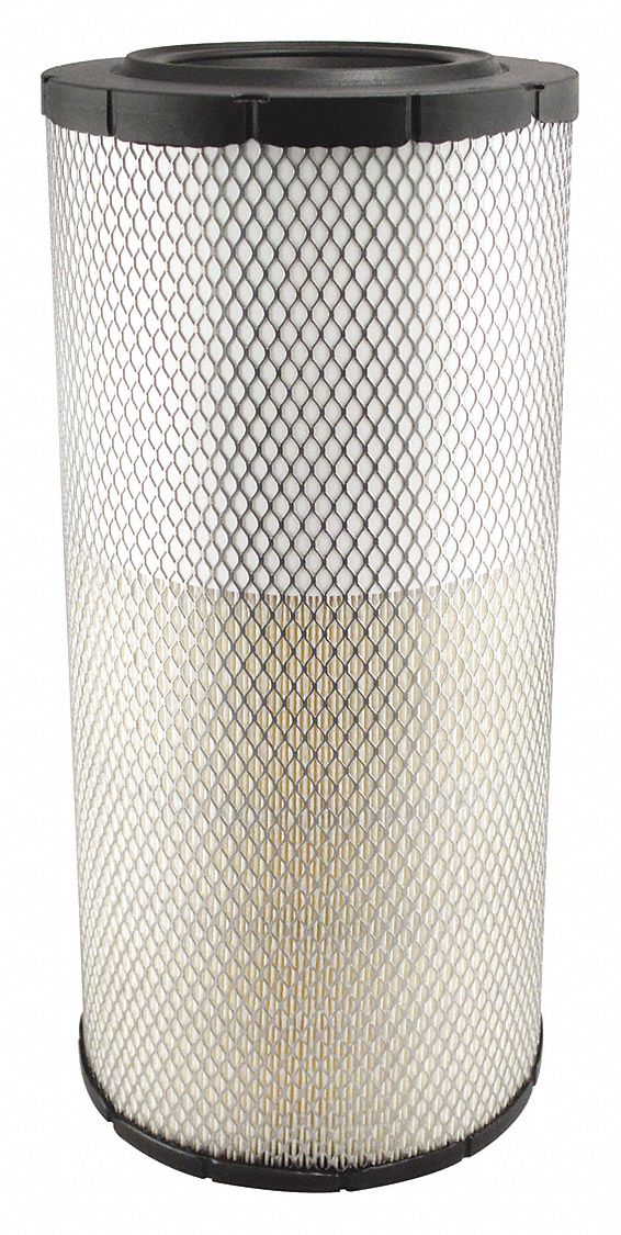 Automotive Air Filter: Round-Oval, Engine, Round, Radial Seal, 19 1/2 in Overall Ht