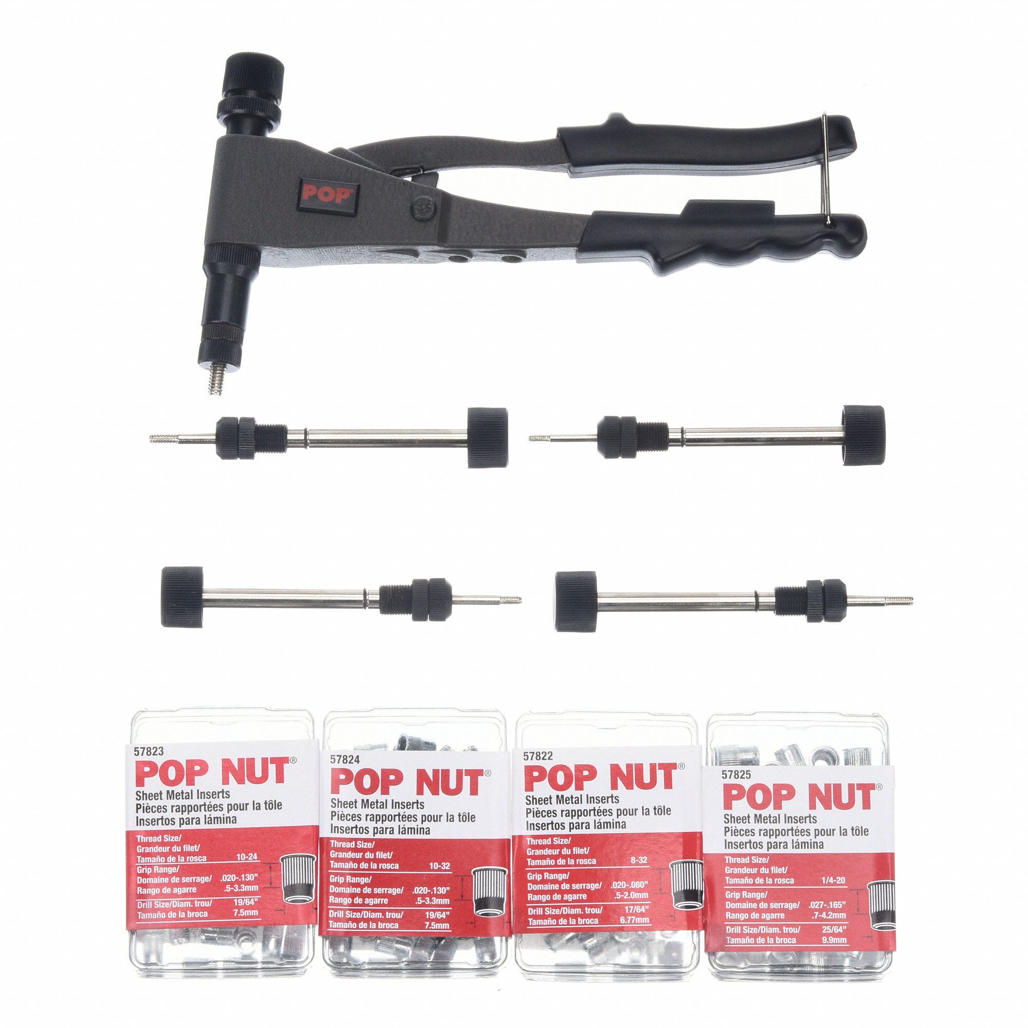 POP AVDEL Rivet Nut Tool Kit, Rivet Nut Tool Kit, For Rivet Type Rivet