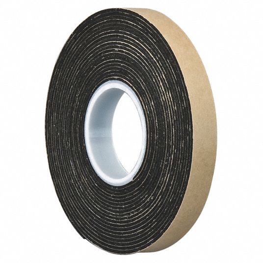 3m Polyethylene Foam Double Sided Foam Tape Acrylic Adhesive 1 16 In Thick 3 4 In X 5 Yd Black 15c274 4496 Grainger