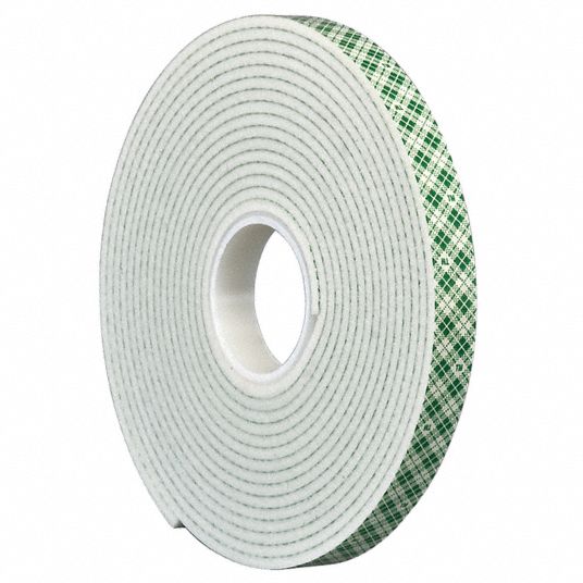 3M1600T white foam double-sided tape for vehicles thickened double-sided  tape strong foam sponge double-sided tape 1mm thick