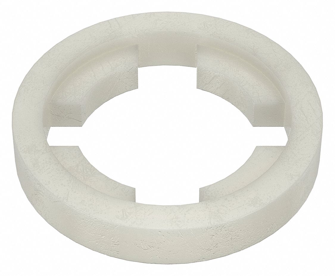 RETAINING WASHER, FOR #8 SCREW, NYLON, 0.235 IN ID, 25/64 IN OD, 50 PK