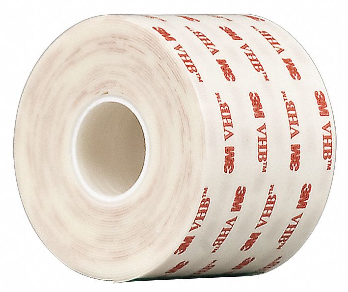 DOUBLE-SIDED FOAM TAPE, VHB 4930, ACRYLIC, 2 IN X 5 YD, 1/32 IN THICK, INDOOR/OUTDOOR