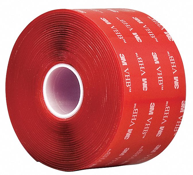 DOUBLE-SIDED FOAM TAPE, VHB 4910, ACRYLIC, 2 IN X 5 YD, 1/16 IN THICK, INDOOR/OUTDOOR