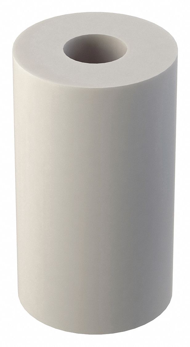Spacer: For #10 Screw Size, Nylon, Plain, 7/8 in Overall Lg, 0.194 in Inside Dia, 10 PK
