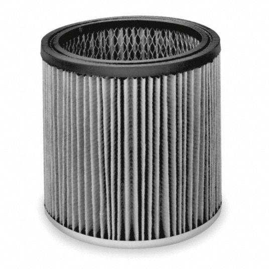 MILWAUKEE, Fits Milwaukee Vacuum Brand, Std, Cartridge Filter 3Y301