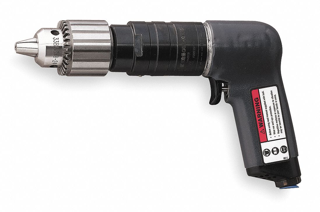 AIR DRILL,INDUSTRIAL,PISTOL,1/2 IN.