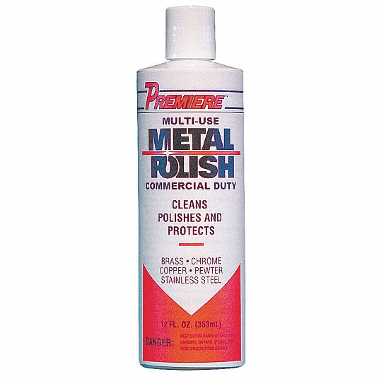 Metal Polish: Bottle, 12 oz Container Size, Ready to Use, Liquid