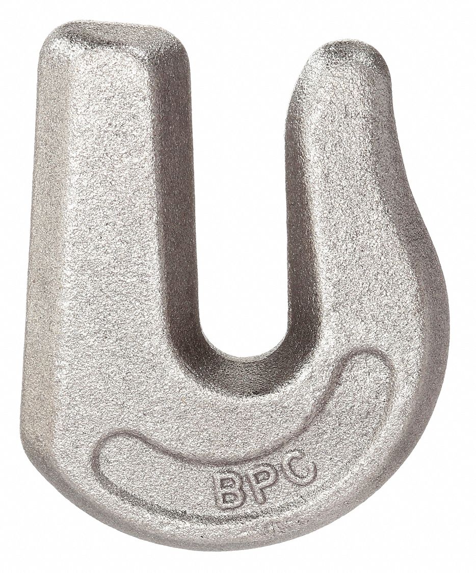 WELD-ON GRAB HOOK,GRADE 43,1/2 IN