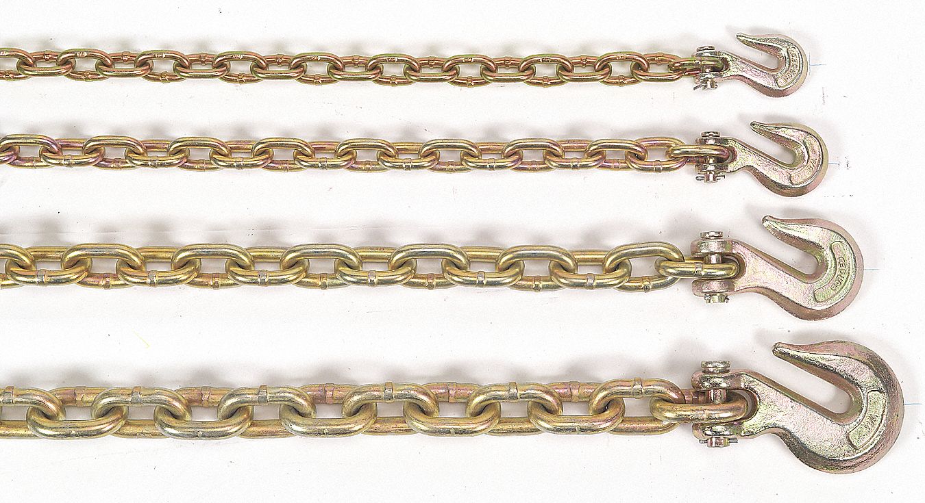B/A PRODUCTS CO. 10 ft Grade 70 Straight Chain, 5/16 in Trade Size, 4,700 lb Working Load Limit
