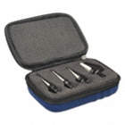 STEP DRILL BIT SET, 41 HOLE SIZES, 1/32 IN AND 1/16 IN STEP INCREMENTS, BLACK OXIDE