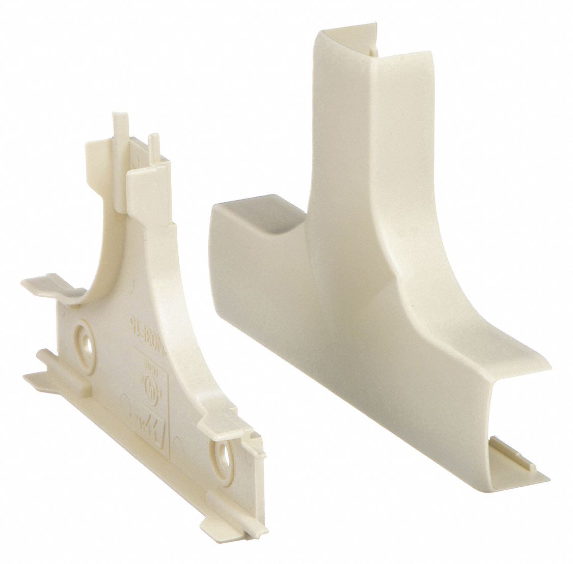 TEE, PN03 SERIES RACEWAYS, ¾ IN W, ½ IN H, PLASTIC, IVORY