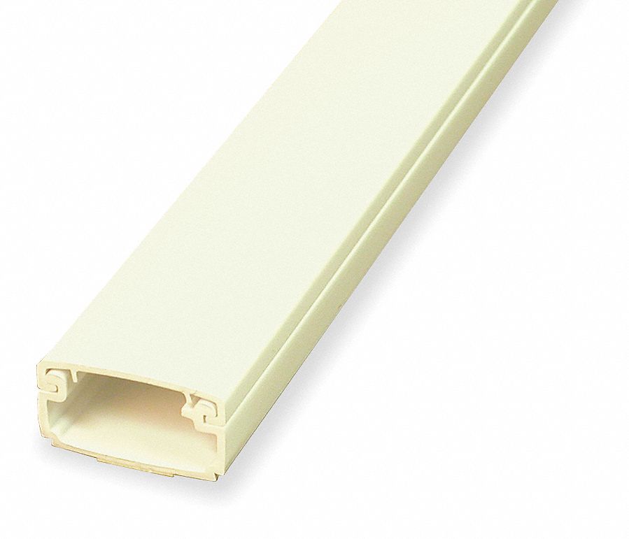 Raceway: PN05, 1 1/8 in Wd, 5/8 in Ht, 96 in Lg, Ivory