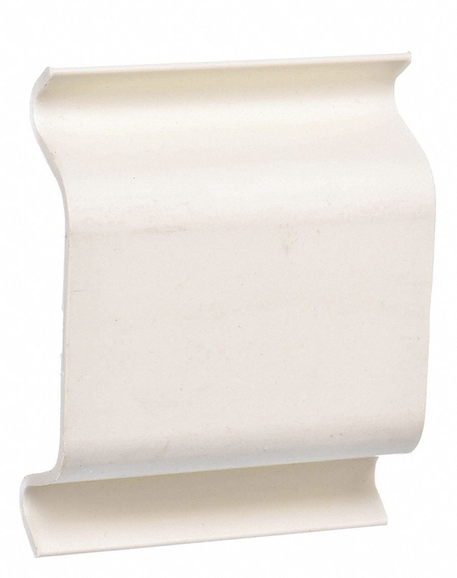 Wire Clip: CableSmart 40N2, 4 in Wd, 2 in Ht, Plastic, White
